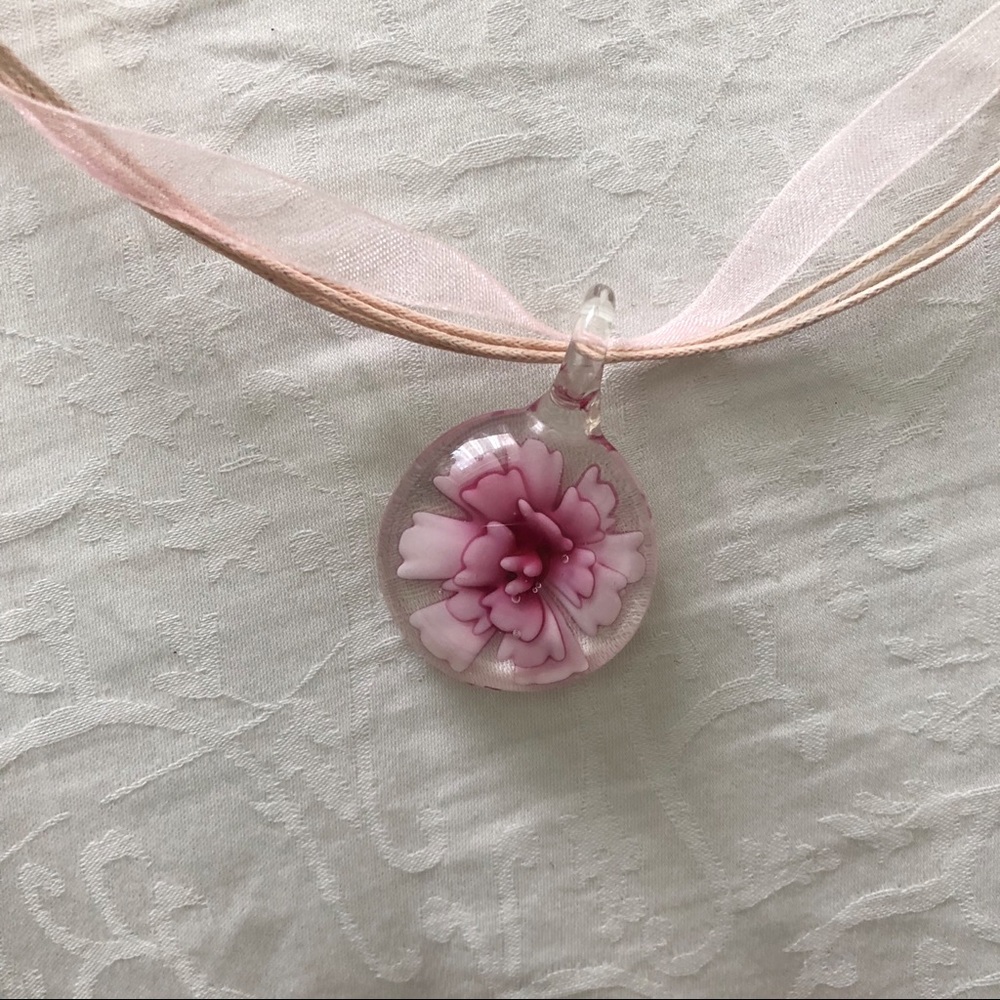 Pressed Flower Necklace